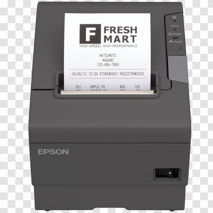 Point Of Sale Printer Epson Thermal Printing - Technology Transparent PNG