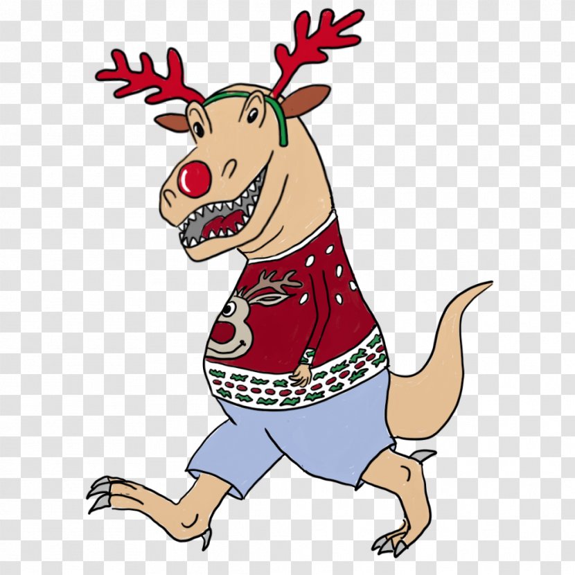 Reindeer Christmas Ornament Cartoon Clip Art Transparent PNG