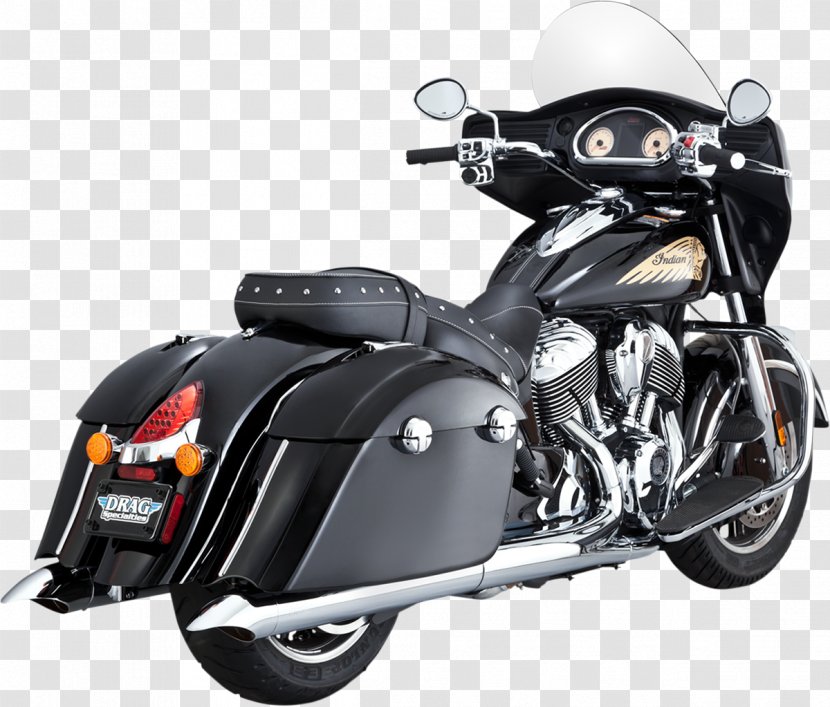 Exhaust System Motorcycle Vance & Hines Muffler Indian Chief - Automotive Lighting Transparent PNG