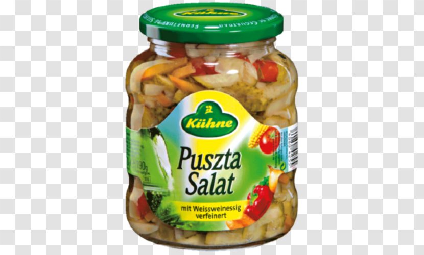 Giardiniera Salad Kühne Puszta Salat (Mixed Pickled Vegetables) 330g Mixed Pickles Food - Condiment - Salade De Poivrons Transparent PNG