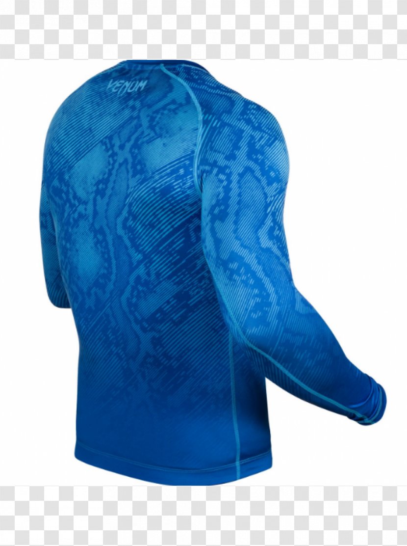 Sleeve Venum T-shirt Blue Martial Arts - Tshirt - Long Transparent PNG
