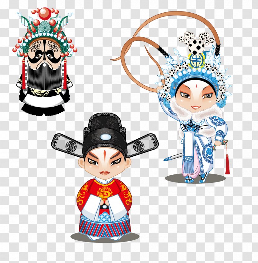 Peking Opera U82b1u65e6 Cartoon - Poster - Characters Transparent PNG