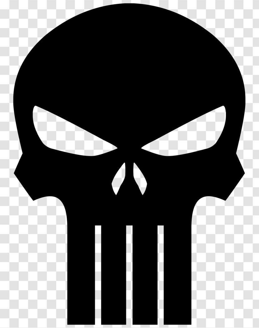 Punisher Logo Art - Head - Daredevil Transparent PNG