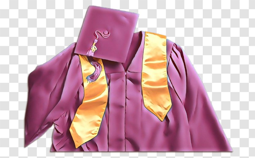 Outerwear Purple - Yellow - Academic Dress Tie Transparent PNG