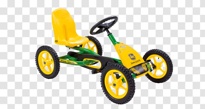 John Deere Tractor Go-kart BERG Buddy Agriculture - Yellow - Home Made Go Kart Transparent PNG
