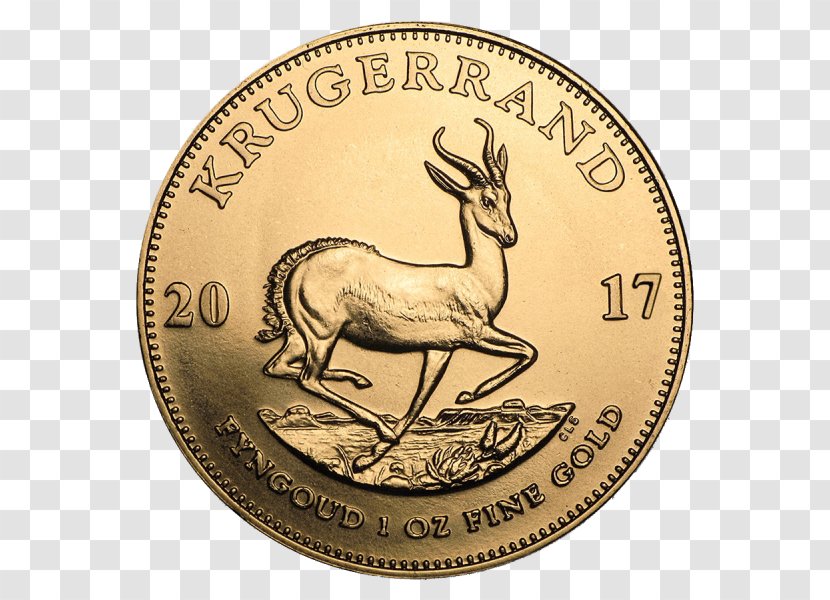 Krugerrand Bullion Coin Gold - Antler Transparent PNG