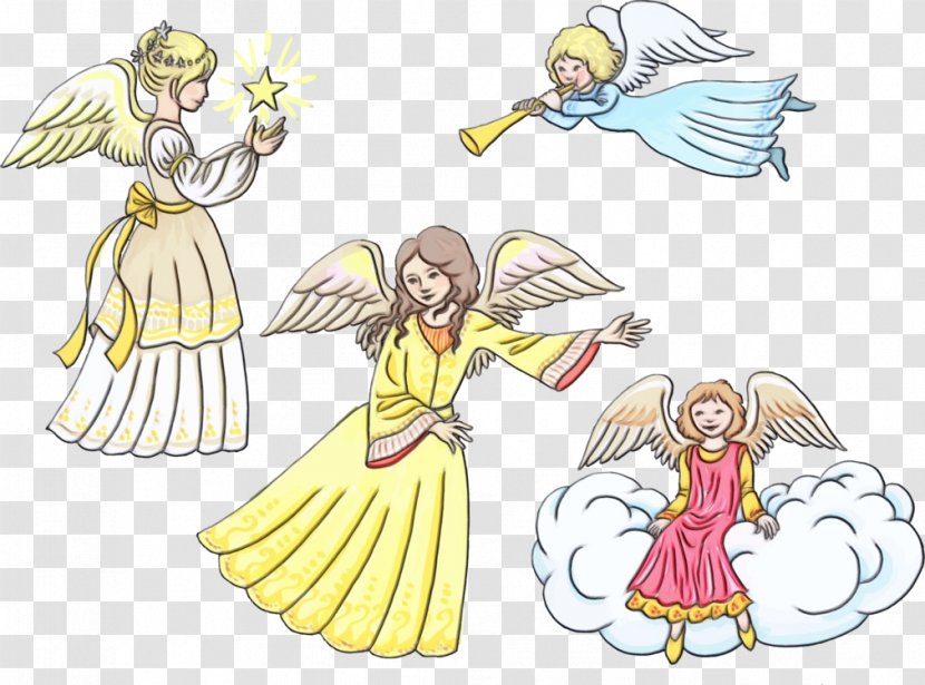 Watercolor Drawing - Wing - Costume Design Transparent PNG