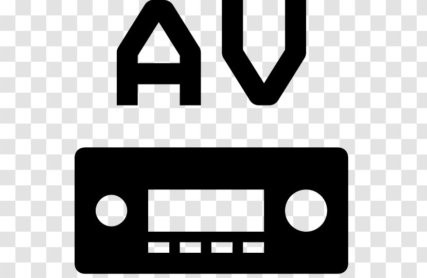 AV Receiver Symbol Font - Black Transparent PNG