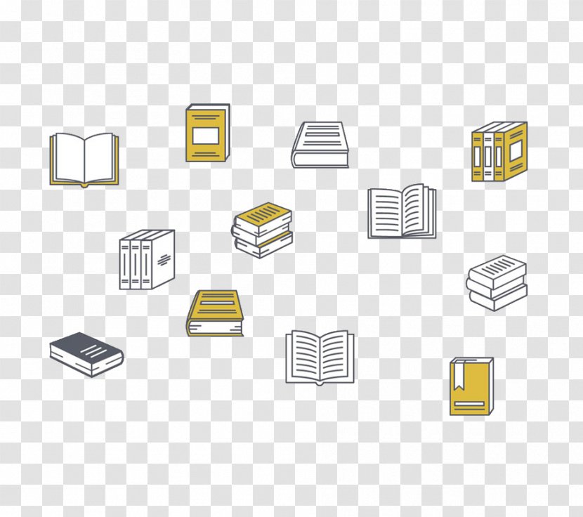 Brand Yellow Pattern - Text - Cartoon Books Transparent PNG