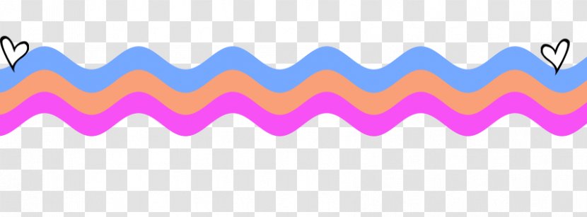 Cartoon Angle Pattern - Pink - Wave Border Cliparts Transparent PNG