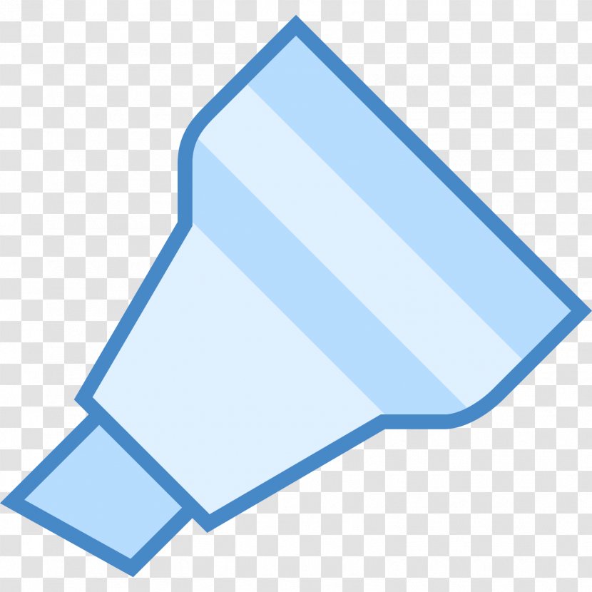 Chisel Marker Pen Angle Font - Area - Blue Transparent PNG