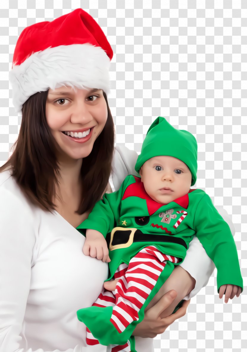 Christmas Tree Snow - Child - Knit Cap Smile Transparent PNG