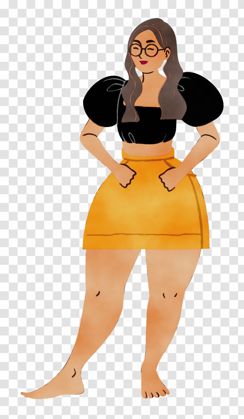 Cartoon Character Pin-up Girl Abdomen Transparent PNG