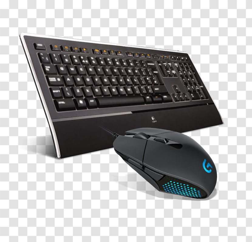 Computer Keyboard Logitech Illuminated K740 AZERTY 920-001258 - Electronic Device Transparent PNG