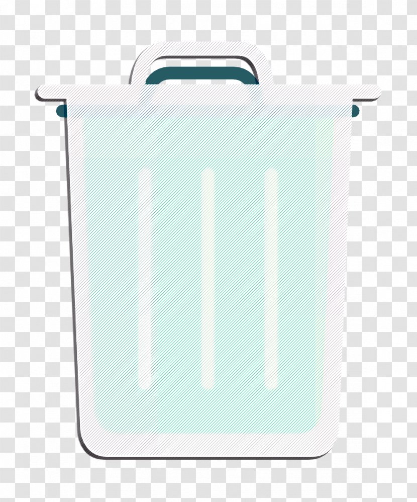Trash Icon Garbage Essential - Plastic Aqua Transparent PNG