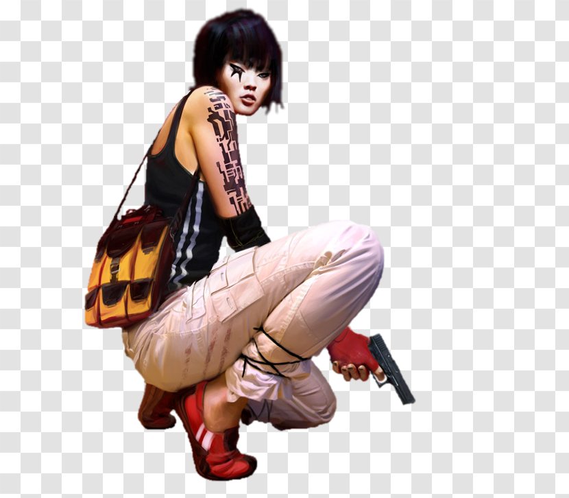Mirror's Edge Catalyst Faith Connors Video Game - Character - Sitting Transparent PNG