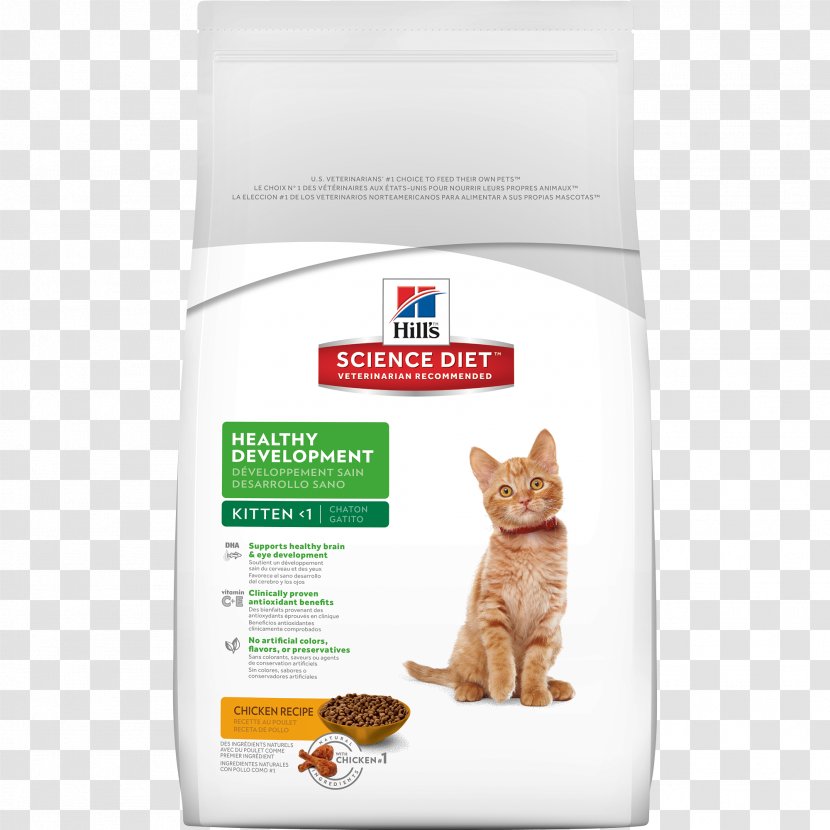 Cat Food Kitten Science Diet Hill's Pet Nutrition Transparent PNG