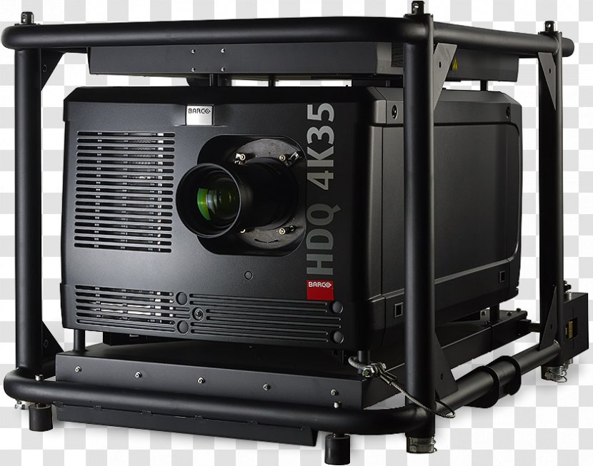 Multimedia Projectors Barco HDQ 4K35 Digital Light Processing Professional Audiovisual Industry - Machine - Projector Transparent PNG