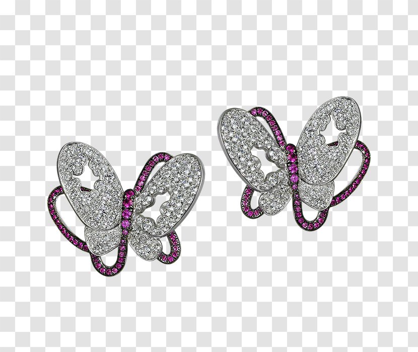 Earring Body Jewellery Jacob & Co Silver - Pollinator Transparent PNG