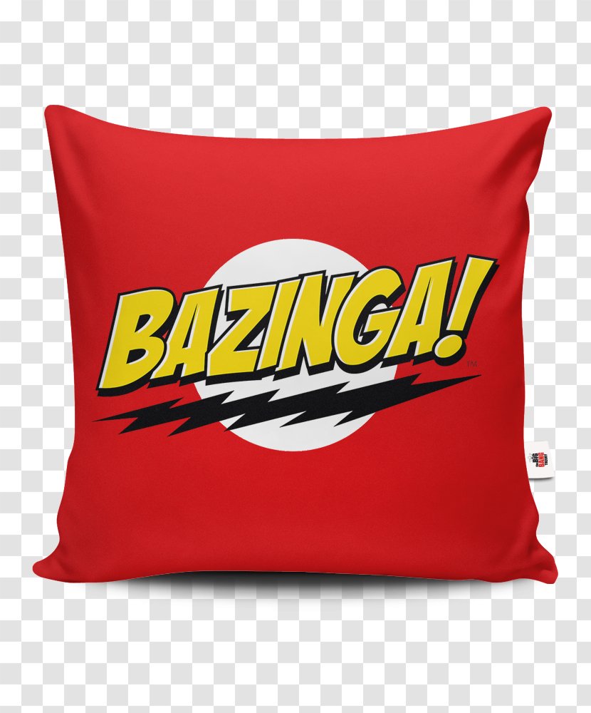 Sheldon Cooper Bazinga Penny Television Show - Pillow Transparent PNG