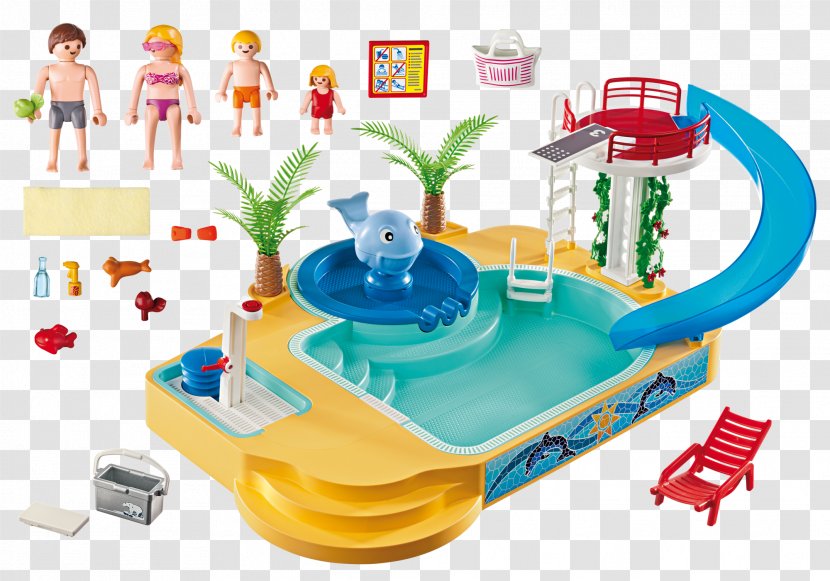 Swimming Pool Playground Slide Toy Playmobil Child - Doll Transparent PNG