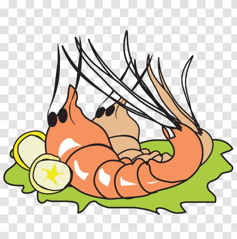 Shrimp Windows Metafile Clip Art - Fruit - Cartoon Lobster Transparent PNG