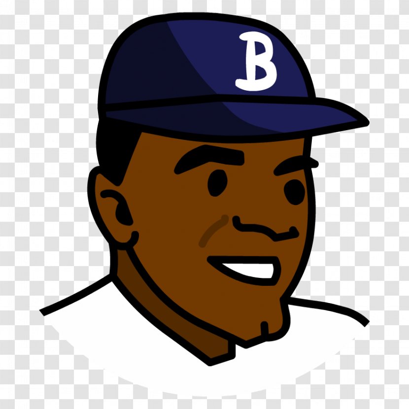 Jackie Robinson Drawing Cartoon Clip Art - Africanamerican History - Baseball Transparent PNG