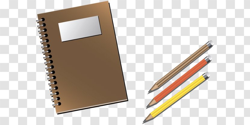 Notebook Paper Notepad Pencil Transparent PNG