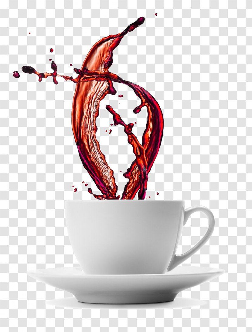 Coffee Drink Stock Photography Cup - Royaltyfree - Spilled Beverage Advertising Transparent PNG