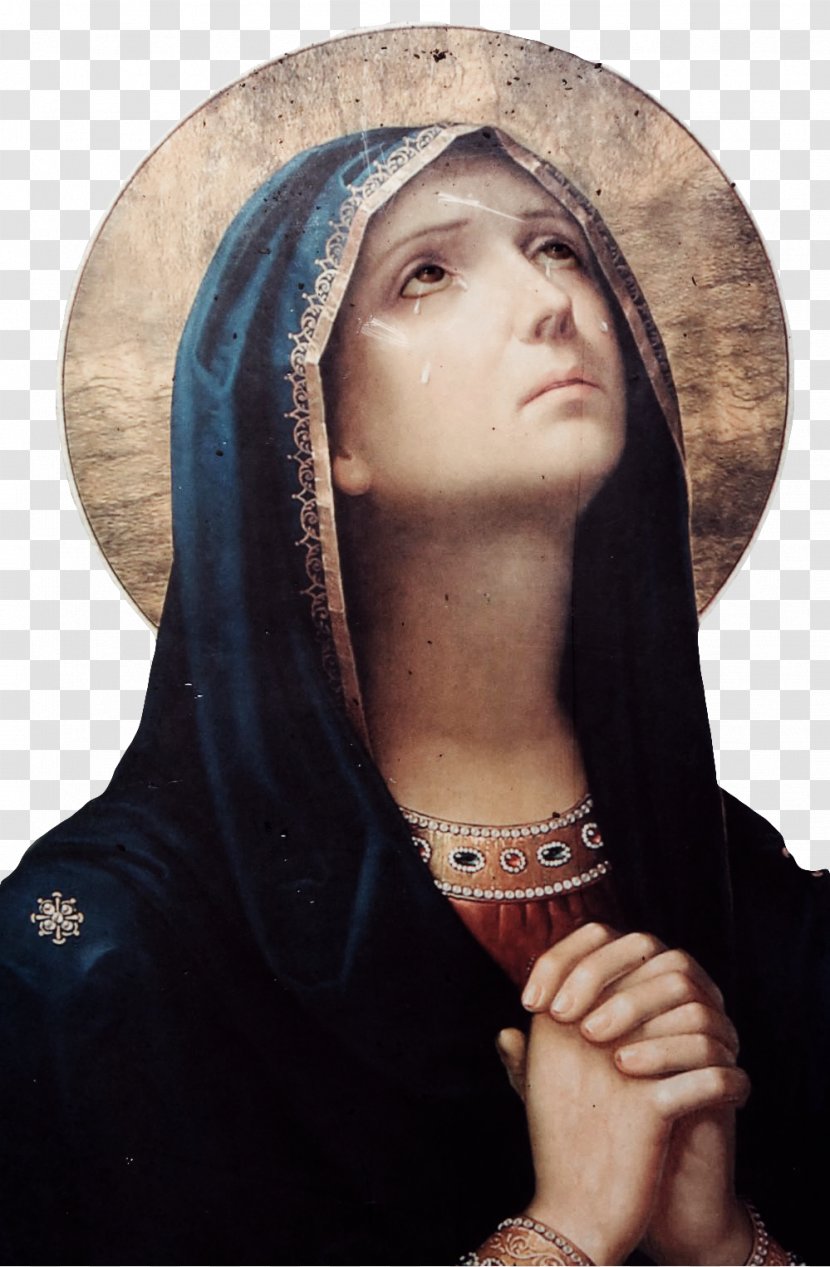 Mary Our Lady Of Sorrows Rosary Prayer Chaplet - Portrait - Virgin Printing Transparent PNG