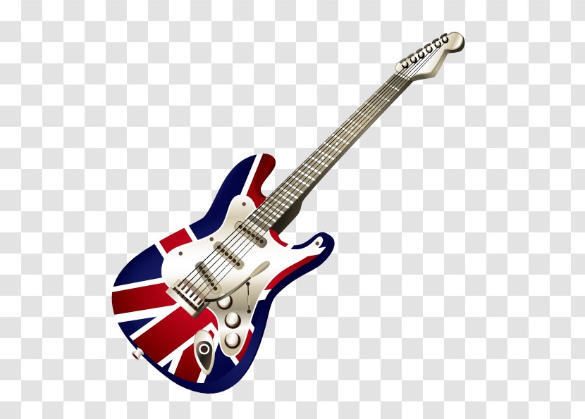 Electric Guitar Mural Musical Instrument Wallpaper - Frame Transparent PNG