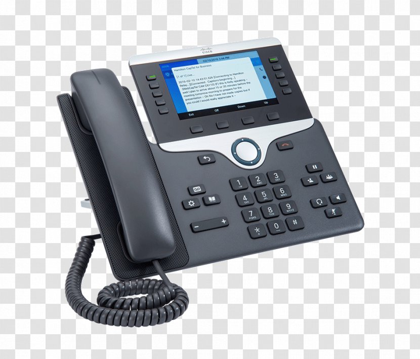 VoIP Phone Telephone Voice Over IP Cisco Systems Home & Business Phones - Communication - 8851 Transparent PNG