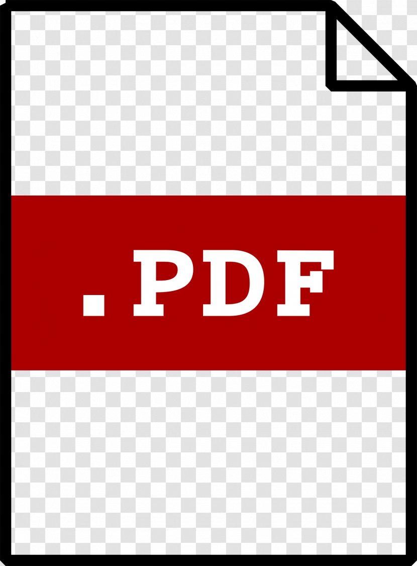 Portable Document Format Clip Art - Red - Pdf Icon Simple Transparent PNG