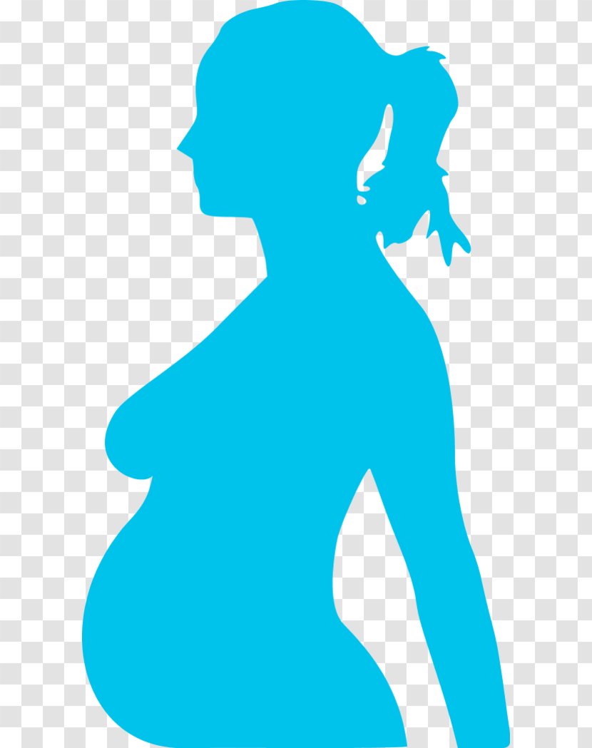 Pregnancy Silhouette Clip Art - Organism - Cartoon Pregnant Woman Transparent PNG
