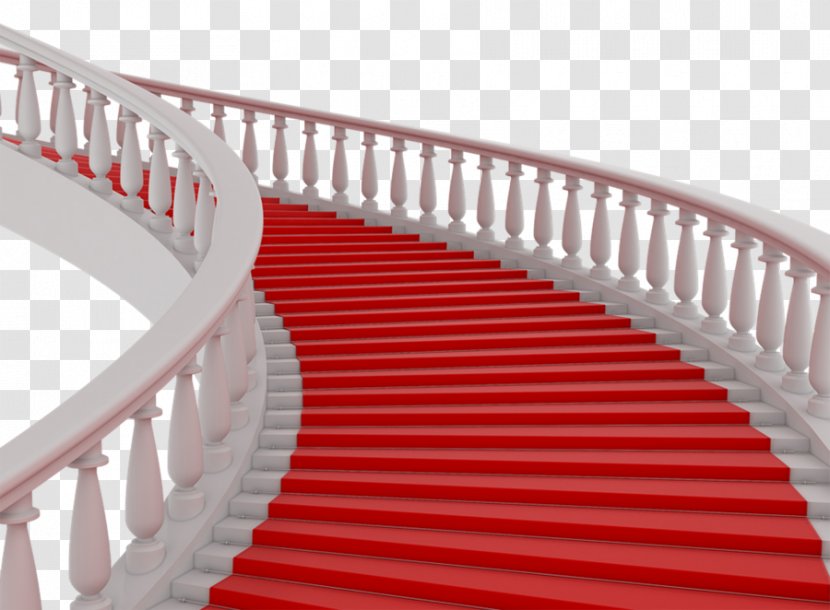 Stair Carpet Stairs Red Transparent PNG