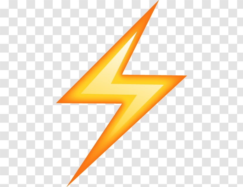 Emoji Lightning Sticker Thunder - Emojipedia Transparent PNG