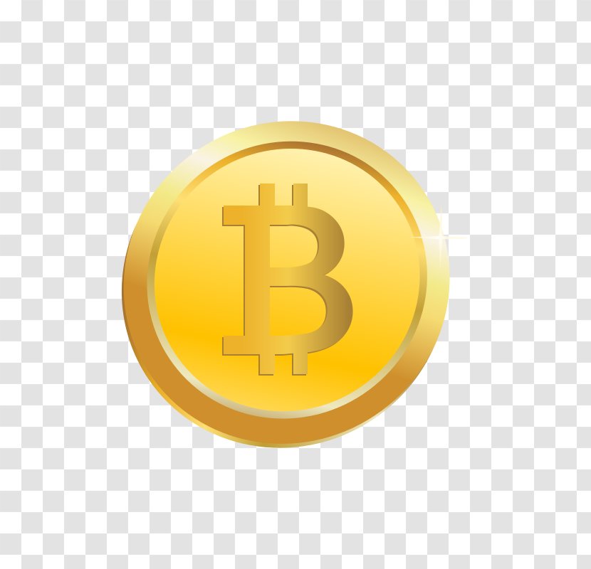 Bitcoin Cryptocurrency Exchange Coinbase Clip Art - Gold Transparent PNG