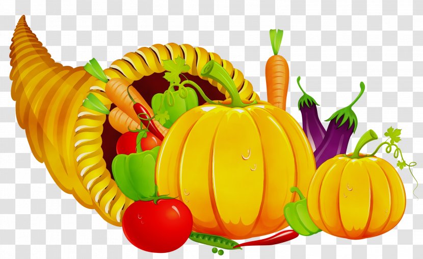 Turkey Thanksgiving Cartoon - Plant - Vegetarian Food Fruit Transparent PNG