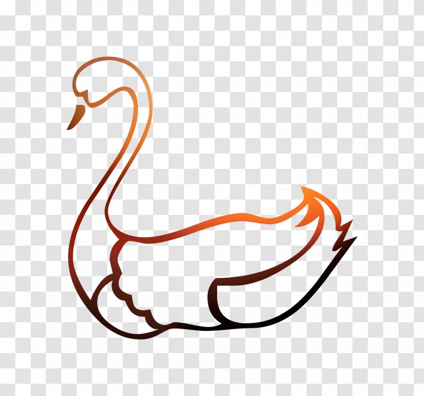 Beak Clip Art Bird Cartoon Line - Swan Transparent PNG