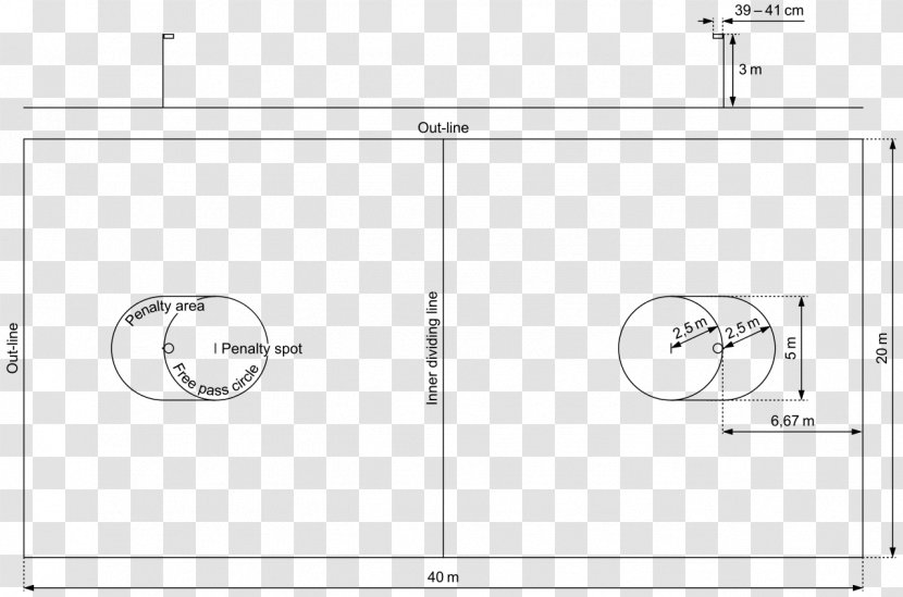 Korfball Netball Diagram Korbball Drawing Transparent PNG