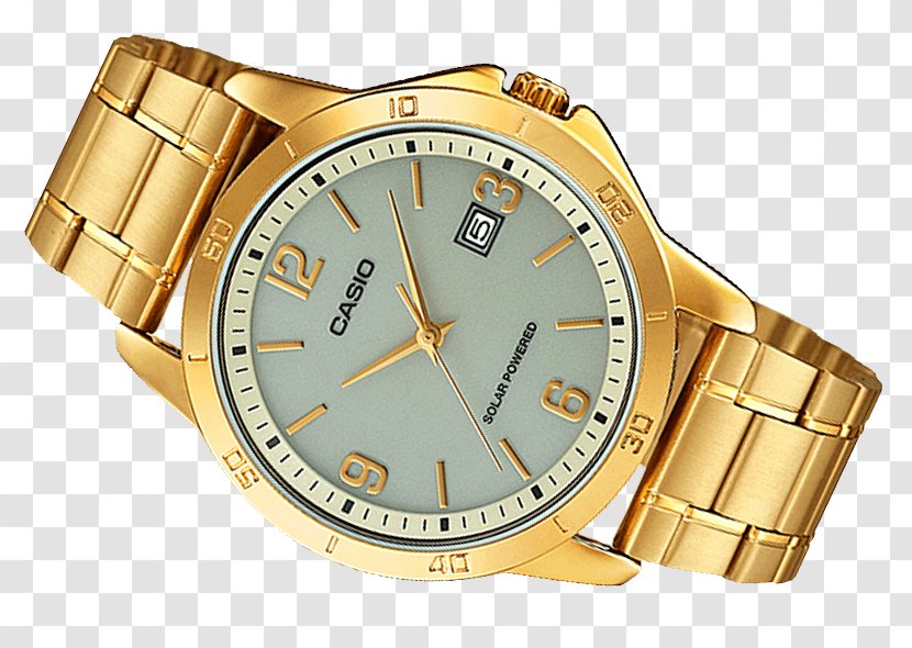 Gold Casio Watch G-Shock Clock - Solar Energy Transparent PNG