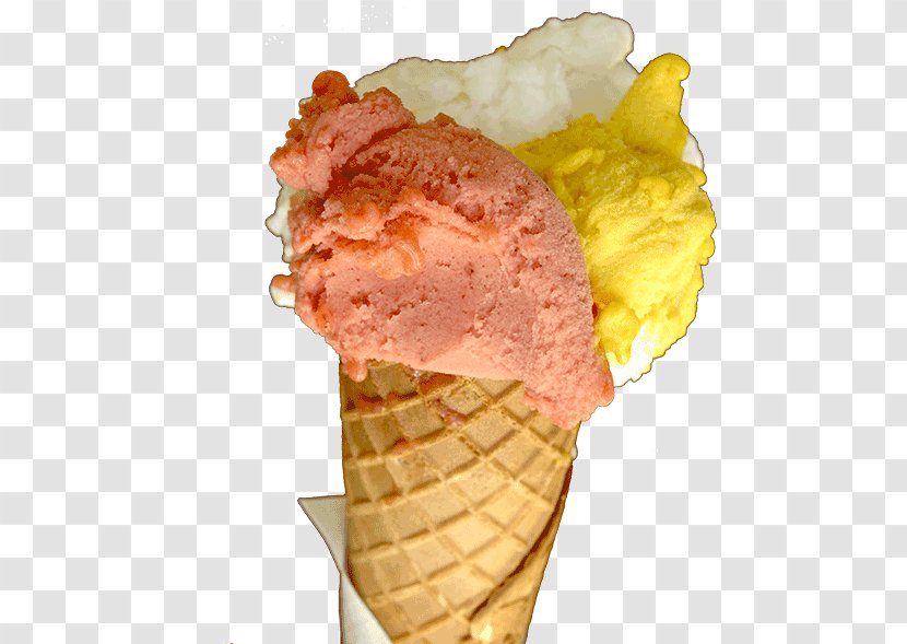 Gelato Ice Cream Cones Neapolitan Soft Serve - Frozen Dessert - Van Transparent PNG