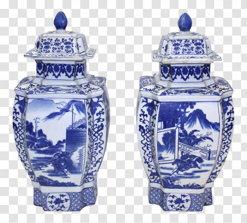 Blue And White Pottery Vase Chinese Ceramics Porcelain - Bowl Transparent PNG