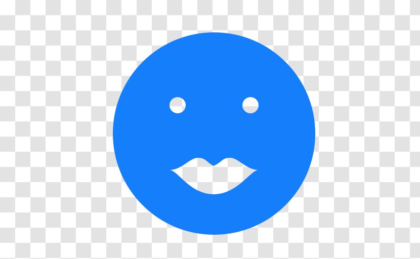 Smiley Blue - Smile - Caressing Transparent PNG