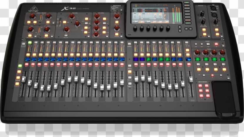 Digital Mixing Console Audio Mixers Television Channel Behringer - Musical Instrument Accessory - Madi Transparent PNG