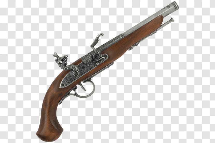 Trigger Firearm Flintlock Pistol Sword - Watercolor - Weapon Transparent PNG