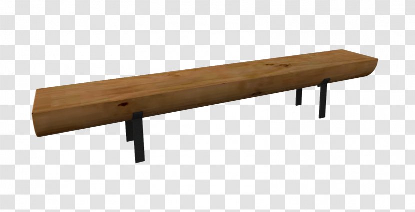 Line Angle Bench - Wood Transparent PNG
