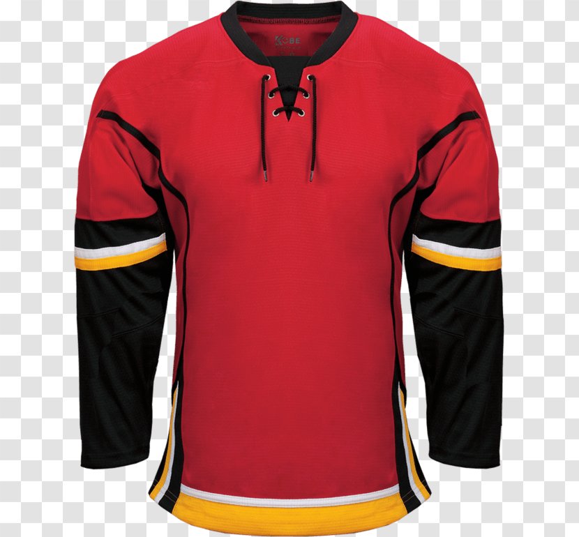 Calgary Flames National Hockey League Detroit Red Wings Jersey - Sleeve - Sport Transparent PNG