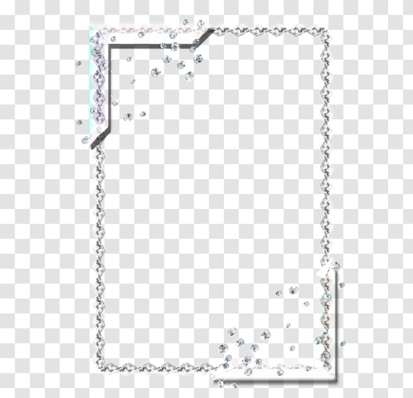 Gemstone Picture Frame Ornament - Area - Silver Transparent PNG