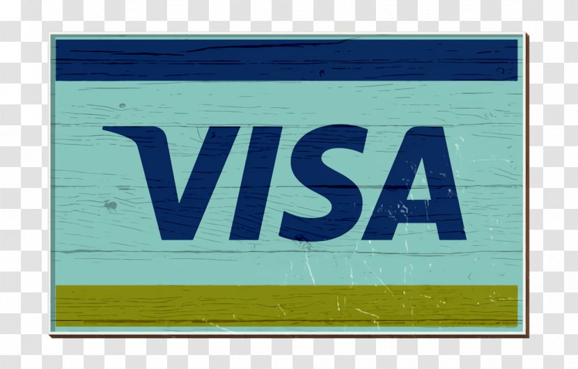 Visa Icon - Signage Electric Blue Transparent PNG